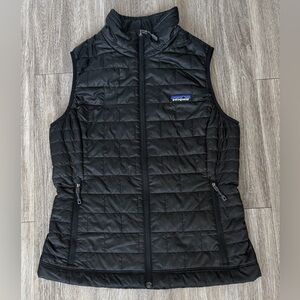 Patagonia Nano Puff Vest Womens Small Black Puffer Vest Great Condition